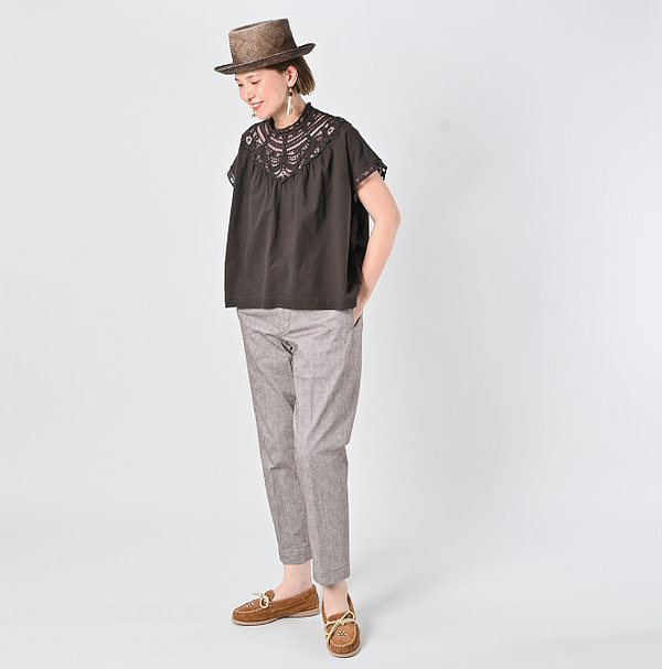Khadi Ribbon Lace M Camisole Female Model