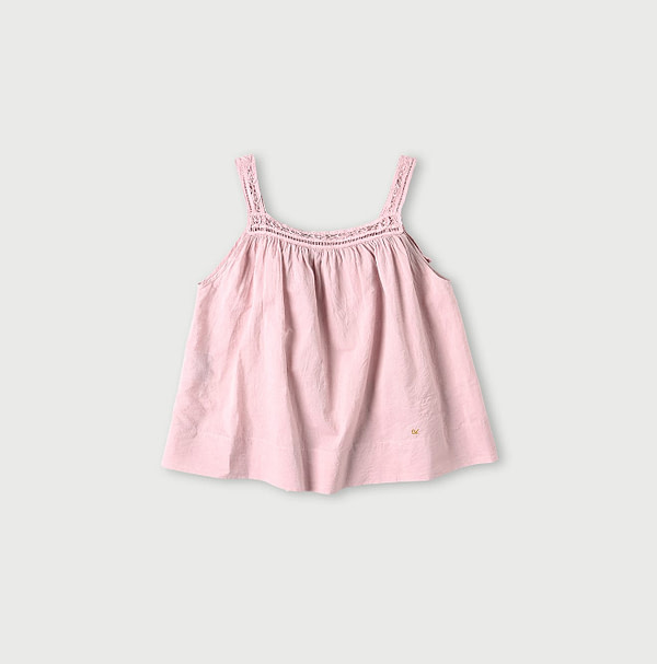 Khadi Ribbon Lace Flare Camisole Back