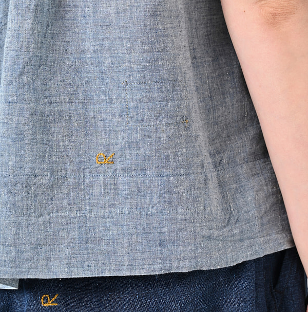Dungaree Khadi Ribbon Lace Flare Camisole Detail