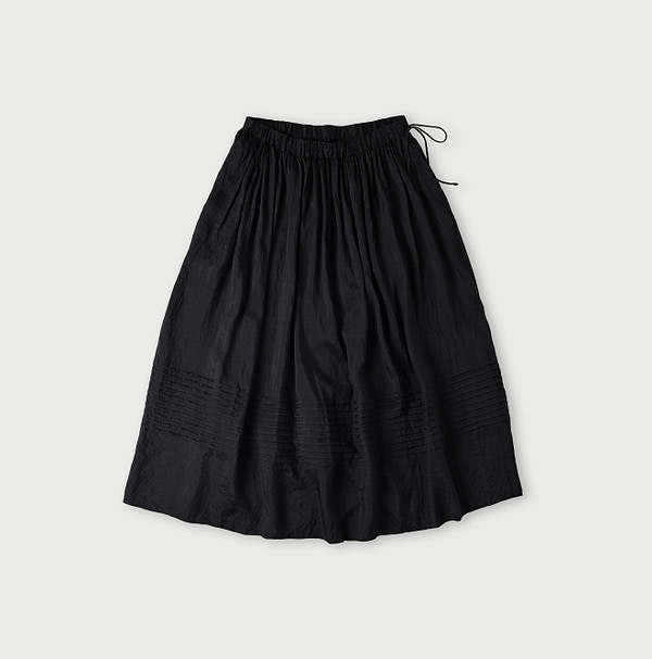 Indian Silk Skirt Charcoal