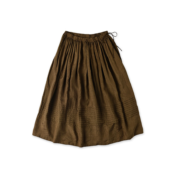 Indian Silk Skirt Brown
