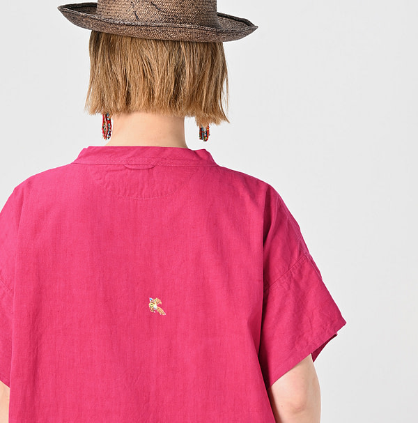 Indian Khadi OX Saijiki Dress Detail