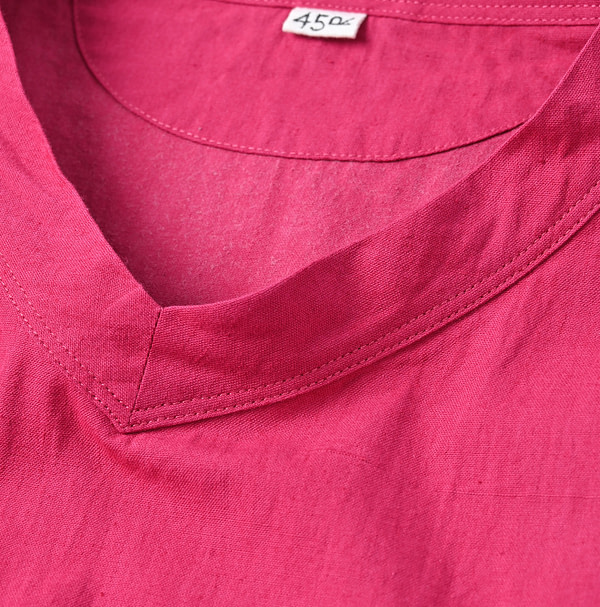 Indian Khadi OX Saijiki Dress Detail