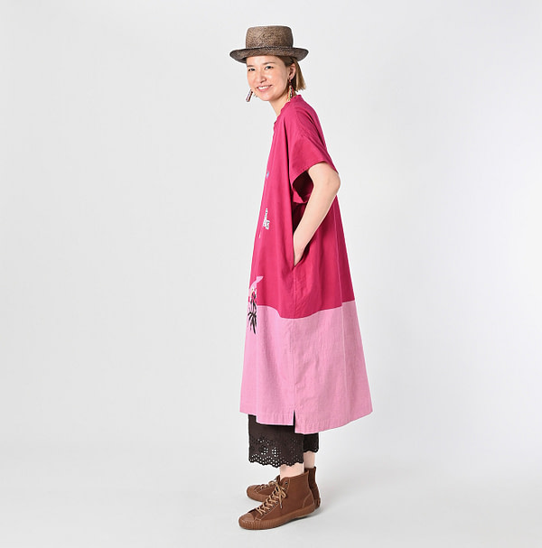 Indian Khadi OX Saijiki Dress Female Model