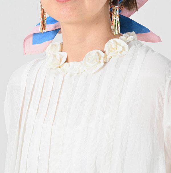 Indian Silk Corsage Dress Detail