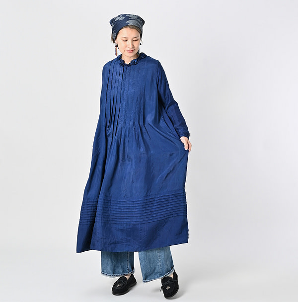Ai Indian Silk Corsage Dress Female Model