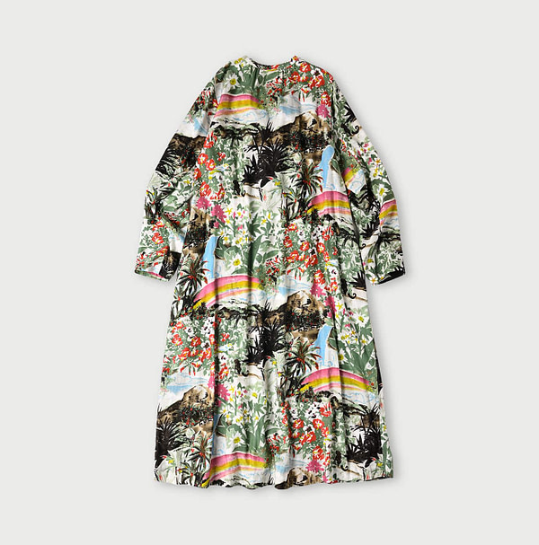 Irie Aloha Print Dress Back