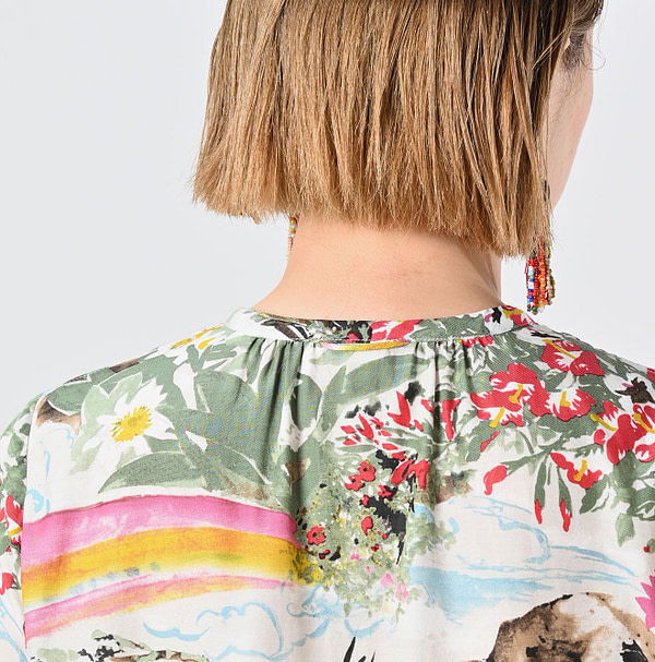 Irie Aloha Print Dress Detail