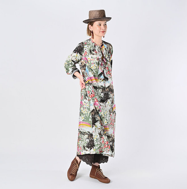 Irie Aloha Print Dress Female Model