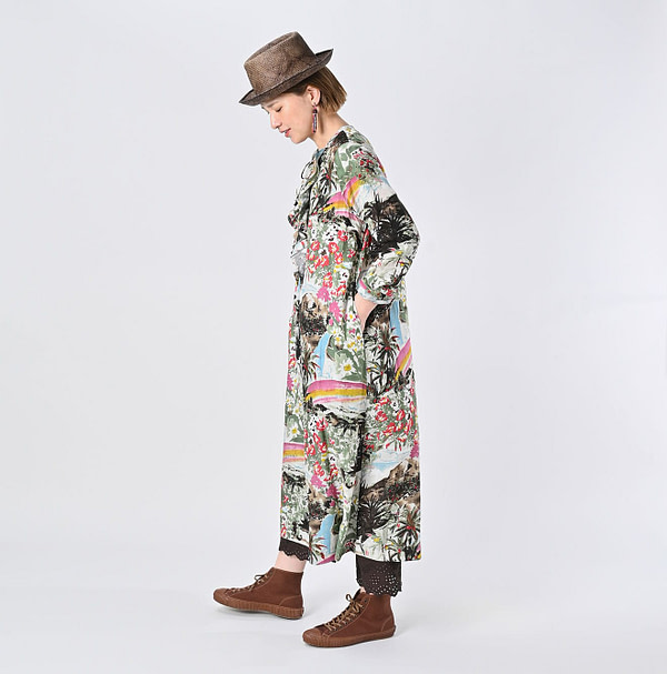 Irie Aloha Print Dress Female Model
