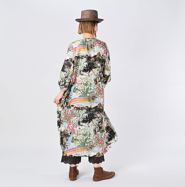 Irie Aloha Print Dress Female Model