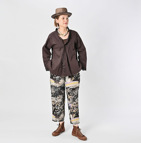 Irie Aloha Print Easy Pants Female Model