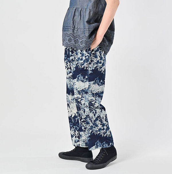 Indigo Irie Aloha Print Easy Pants Female Model