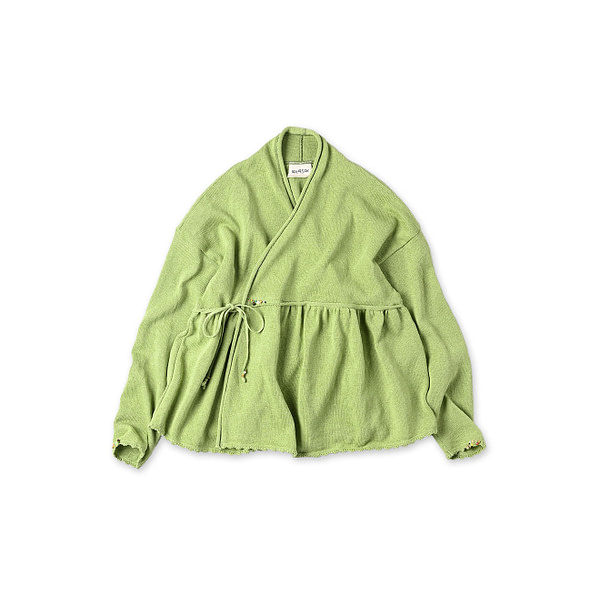 Gima Knitsew Flare Cache-Coeur Yellow Green