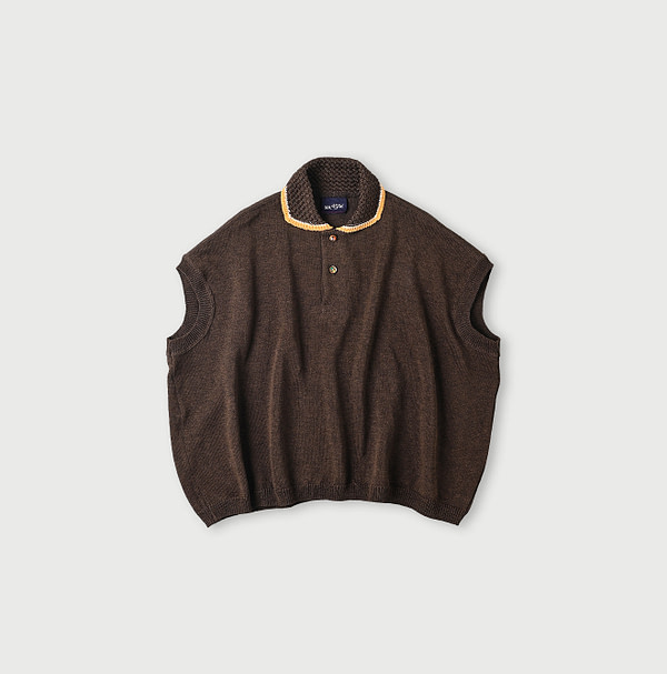 Gima Knitsew M Polo Shirt Brown