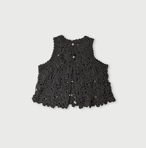 Japanese Paper Crochet Flower Camisole Back