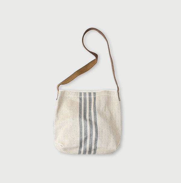Jacquard Striped Bag Green Stripes