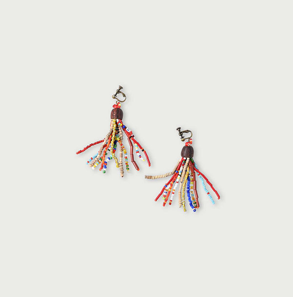Beads de LeiLei Earrings Red Mix