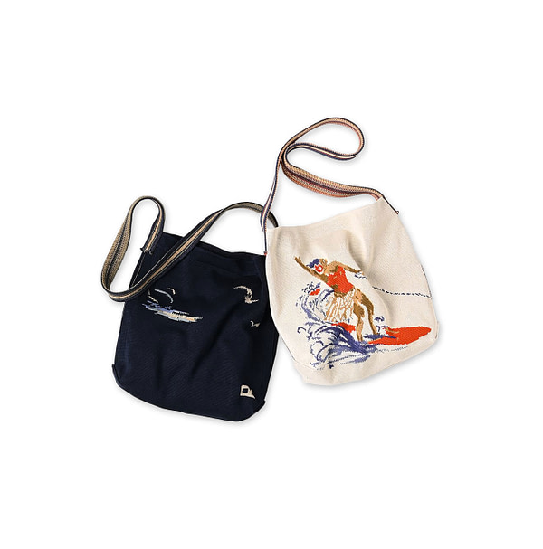 Surf Hula Girl Jacquard Shoulder Bag