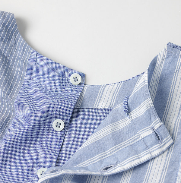 Ai Bleeze Khadi Mix Puff Blouse Detail