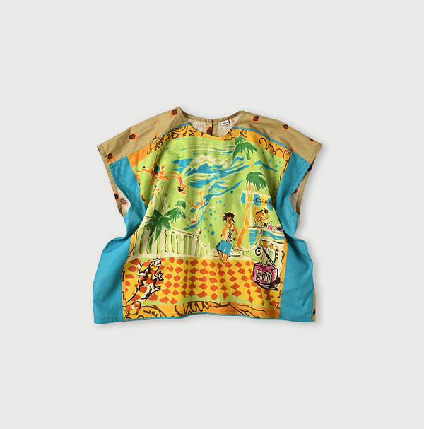 Picture Book Bandana M Camisole Yellow Green