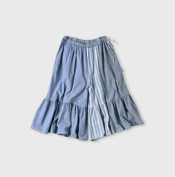 Ai Bleeze Khadi Mix Rapper Culottes Blue