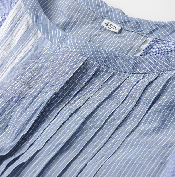 Ai Bleeze Khadi Mix Tuck Dress Detail