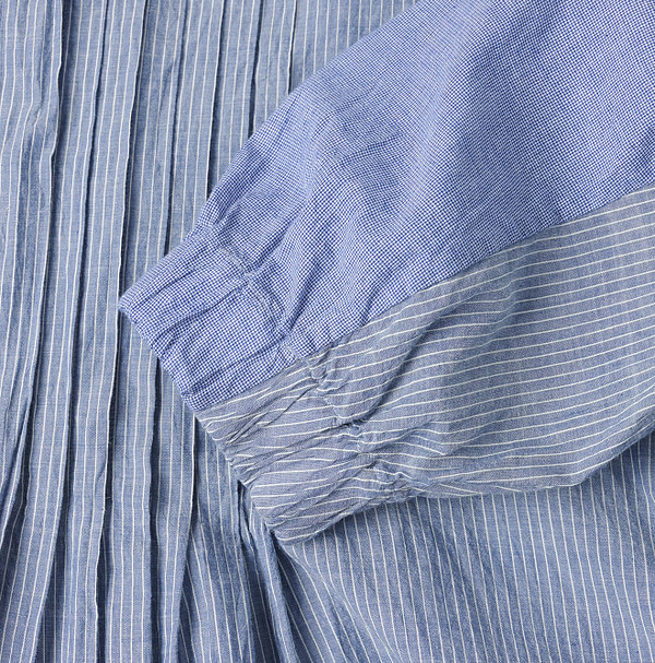 Ai Bleeze Khadi Mix Tuck Dress Detail