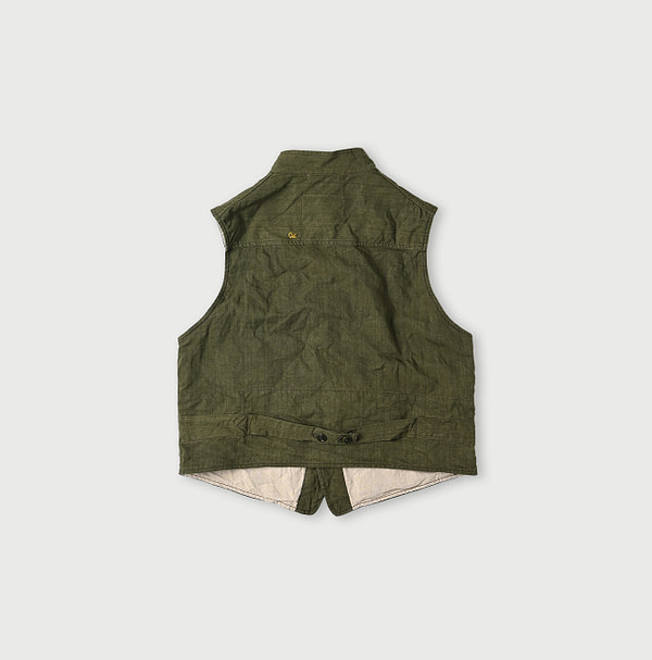 Linen Cloth Nîmes Vest Back
