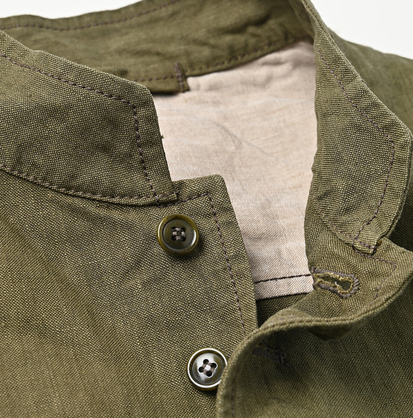 Linen Cloth Nîmes Vest Detail