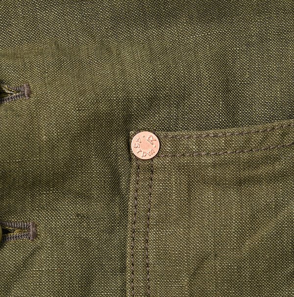 Linen Cloth Nîmes Vest Detail