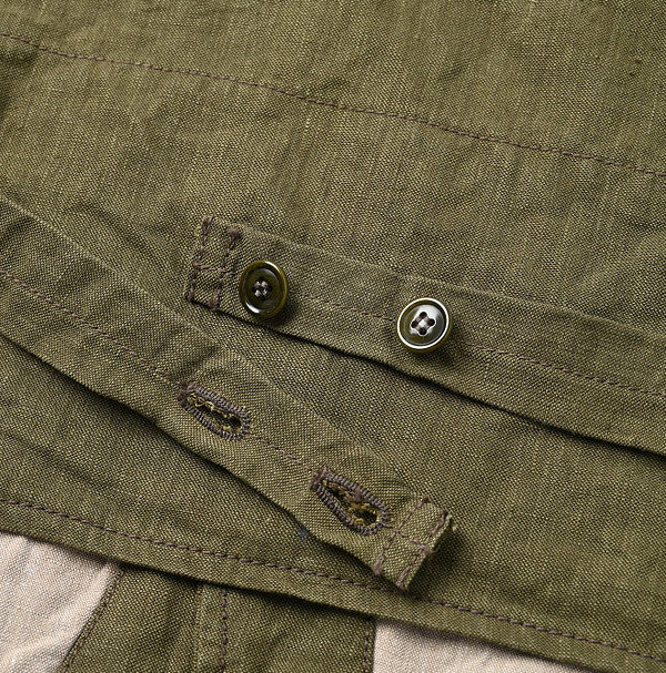 Linen Cloth Nîmes Vest Detail