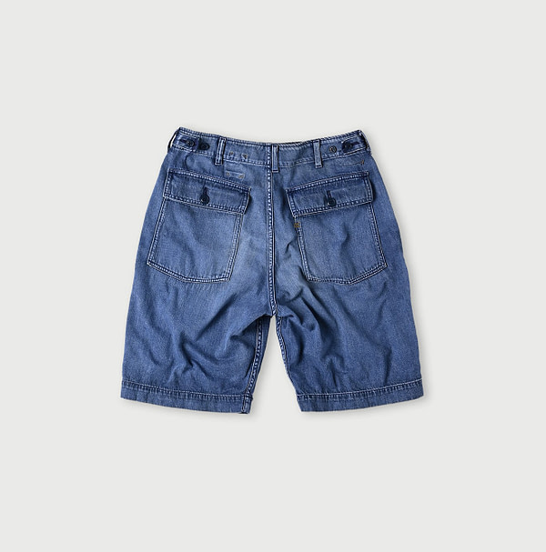 Mon-petit Denim 908 Baker Short Pants Tan Back