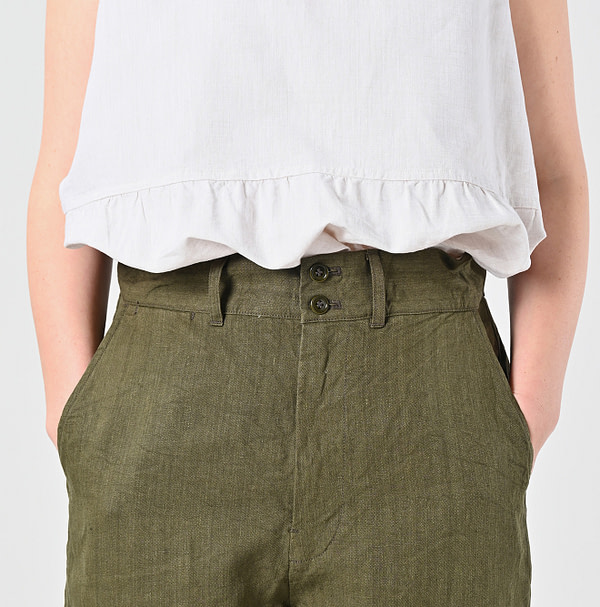 Linen Cloth 908 Nîmes Pants Detail