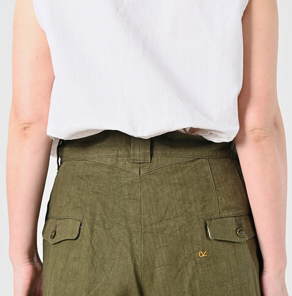 Linen Cloth 908 Nîmes Pants Detail