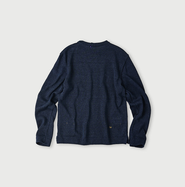 Indigo GIma Knitsew 908 Long Sleeve T-shirt Back