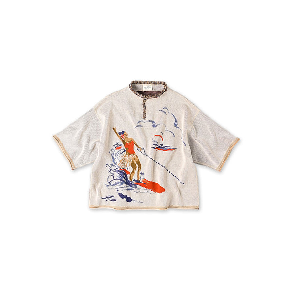 Surf Hula Girl Jacquard 908 Outer T-shirt