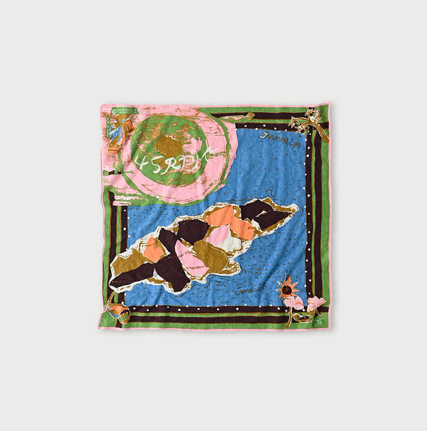Tenjiku Jamaican Map Bandana Blue