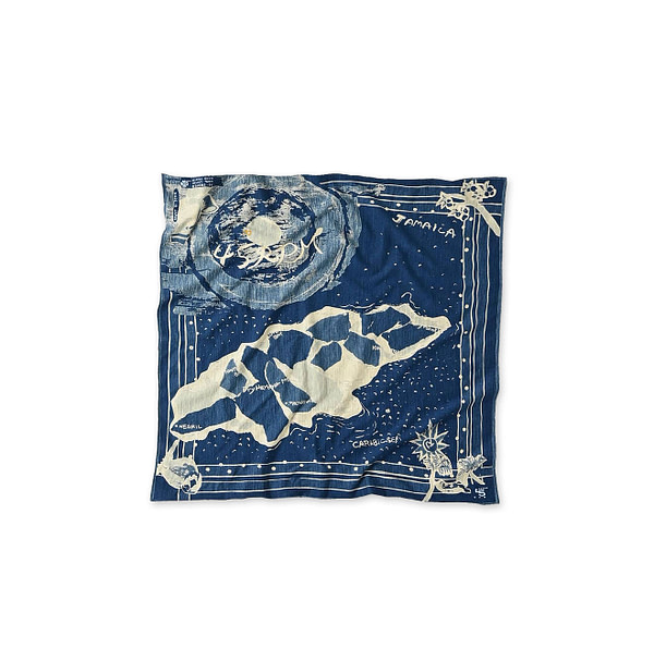 Indigo Tenjiku Jamaican Map Bandana