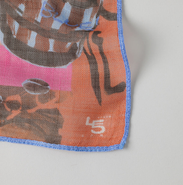 Gauze Picture Book Bandana Detail