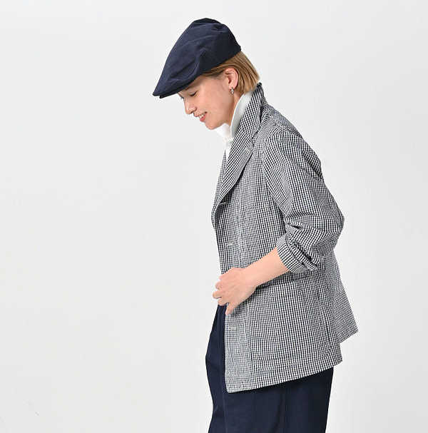 Indigo Cook Serge Nîmes Jacket Female Model