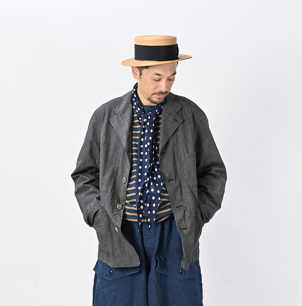 Indigo Cook Serge Nîmes Jacket Male Model