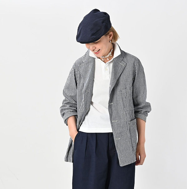 Indigo Cook Serge Nîmes Jacket Female Model