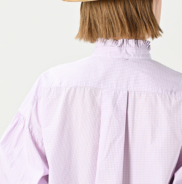 No.180 Miko Long Sleeve Coupé Bow Tie Shirt Detail
