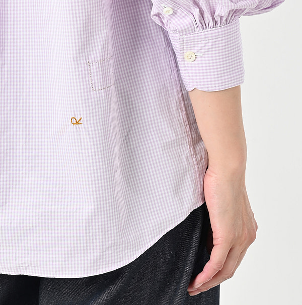 No.180 Miko Long Sleeve Coupé Bow Tie Shirt Detail