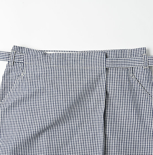 Indigo Cook Serge Wrapped Skirt Indigo Detail