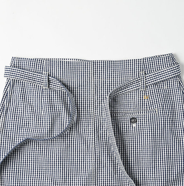Indigo Cook Serge Wrapped Skirt Indigo Detail