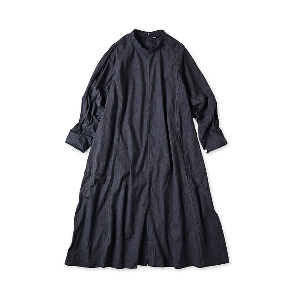 Indigo Yorimoku Hira Military Cover All Dress