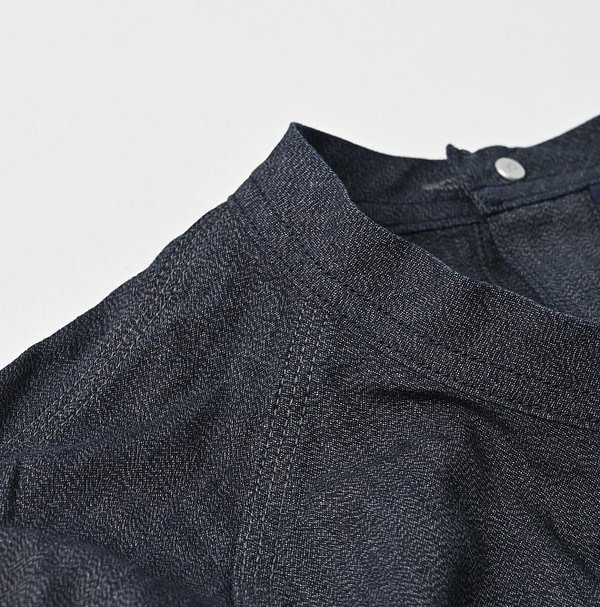 Indigo Yorimoku Hira Military Cover All Dress Detail