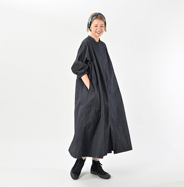 Indigo Yorimoku Hira Military Cover All Dress Female Model